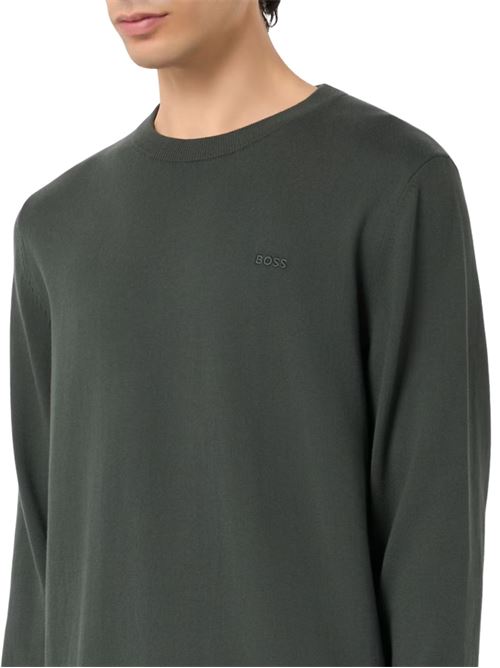 Maglione girocollo in cotone Hugo Boss | 50556344348